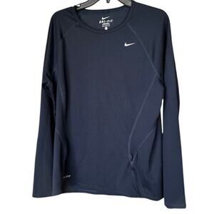 Nike Navy Long Sleeve Tee